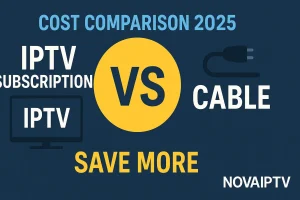 Tabela poređenja troškova IPTV-a u odnosu na kablovsku televiziju za 2025. godinu koja prikazuje mjesečne naknade, uštede i funkcije