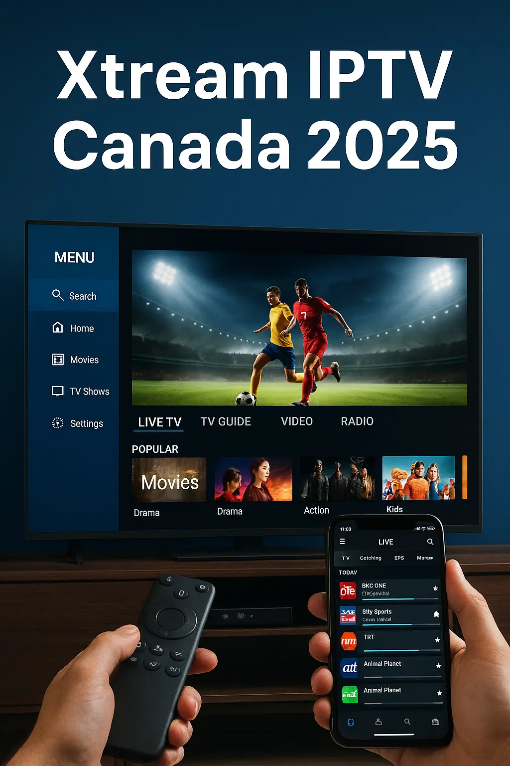 Best Xtream IPTV Services in Canada (2025 Guide)