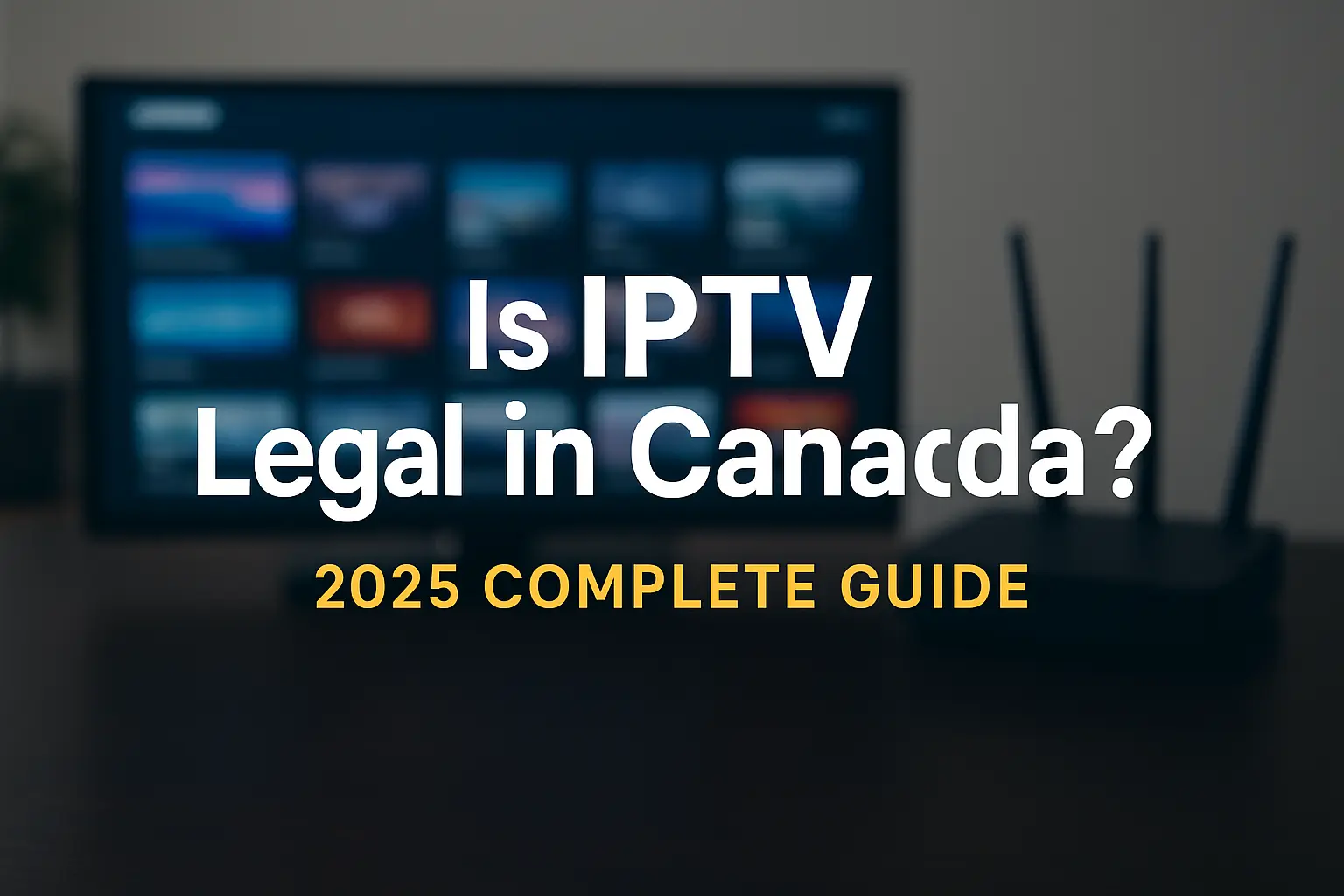 Is IPTV Legal in Canada? 2025 Complete Guide